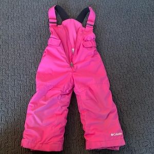 Toddler 2T snow-pants, Pink, Columbia.